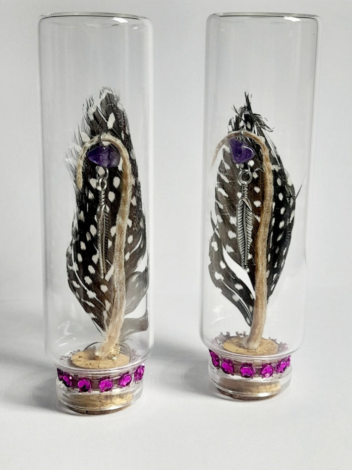 Amethyst Charm Mouse Tail