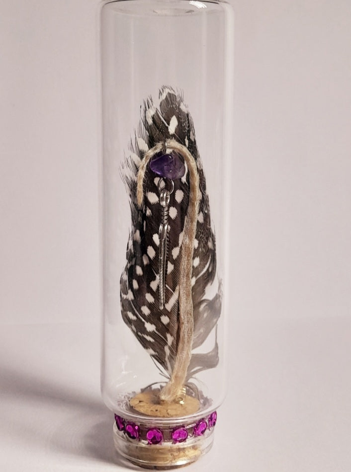 Amethyst Charm Mouse Tail
