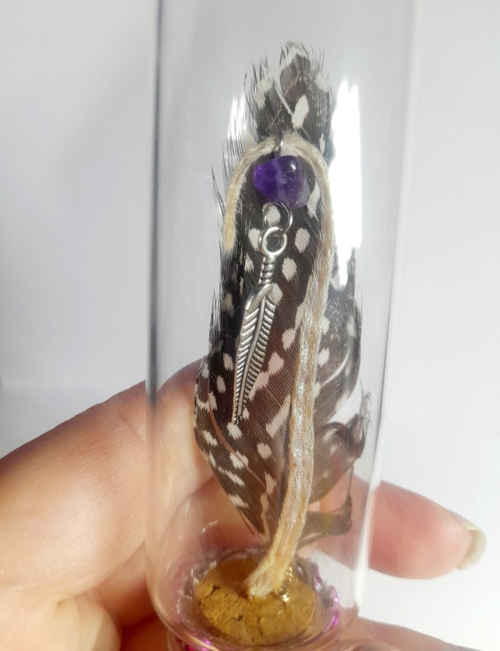 Amethyst Charm Mouse Tail