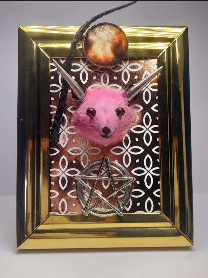 Dark Devil Mouse Head In Frame