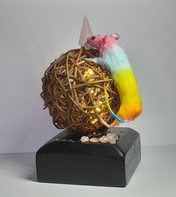 Light Up Rainbow Mouse Lamp