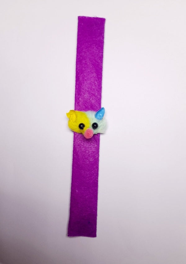 Taxidermy Mouse Clown Head Slap Bracelet