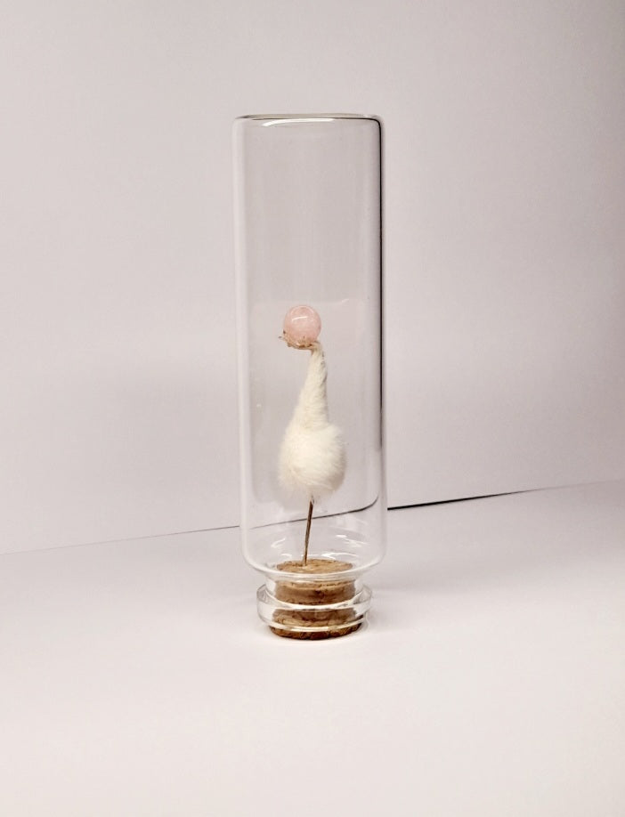 Rose Quartz In Mouse Paw