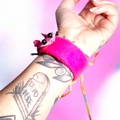 Mouse Taxidermy Slapband Novelty Bracelet
