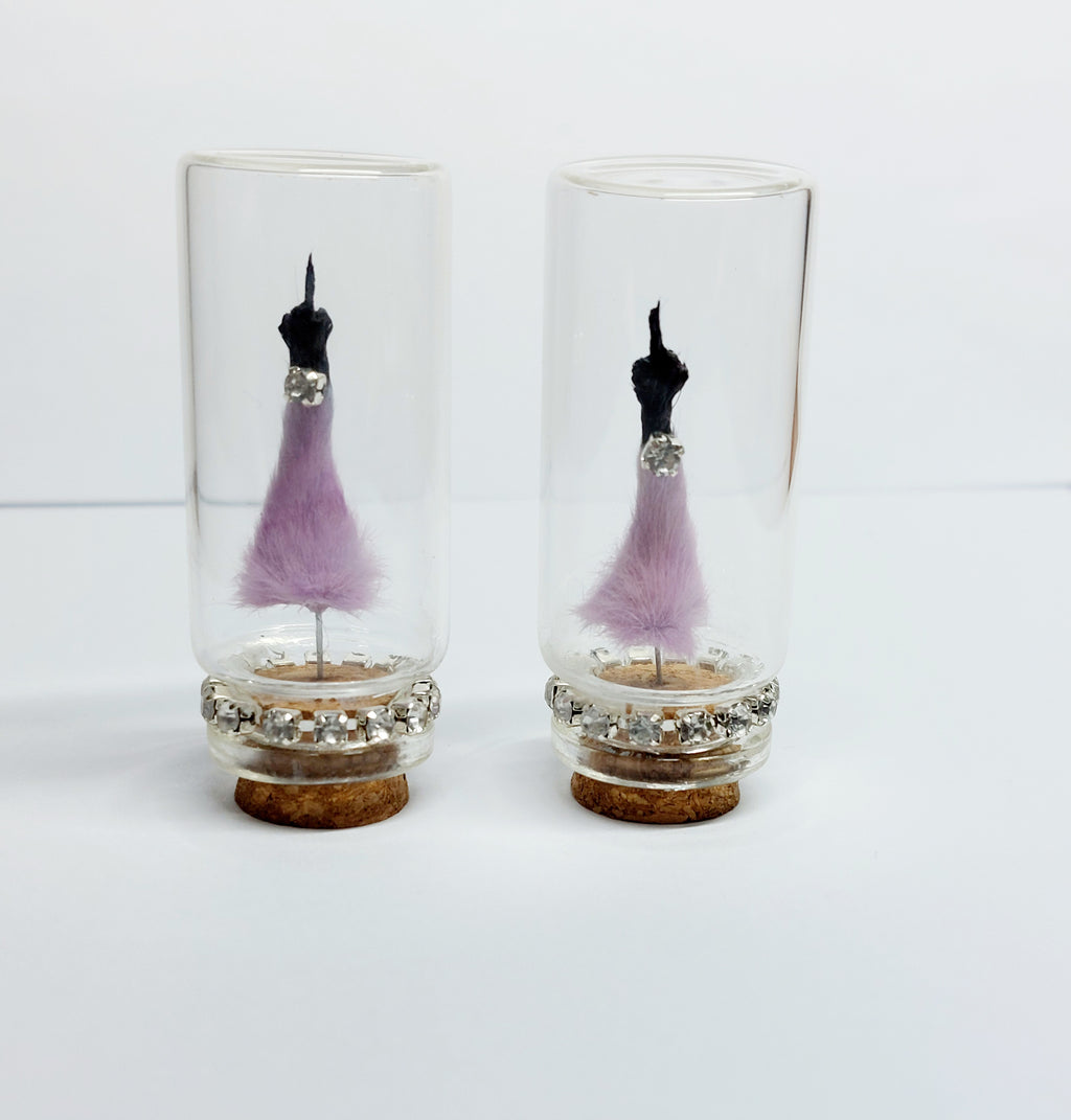 Purple/Black Middle Finger Mouse Oddity