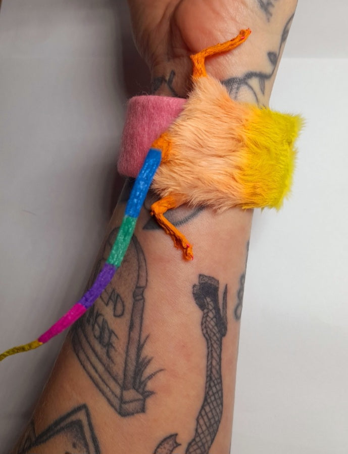 Mouse Taxidermy Slapband Novelty Bracelet