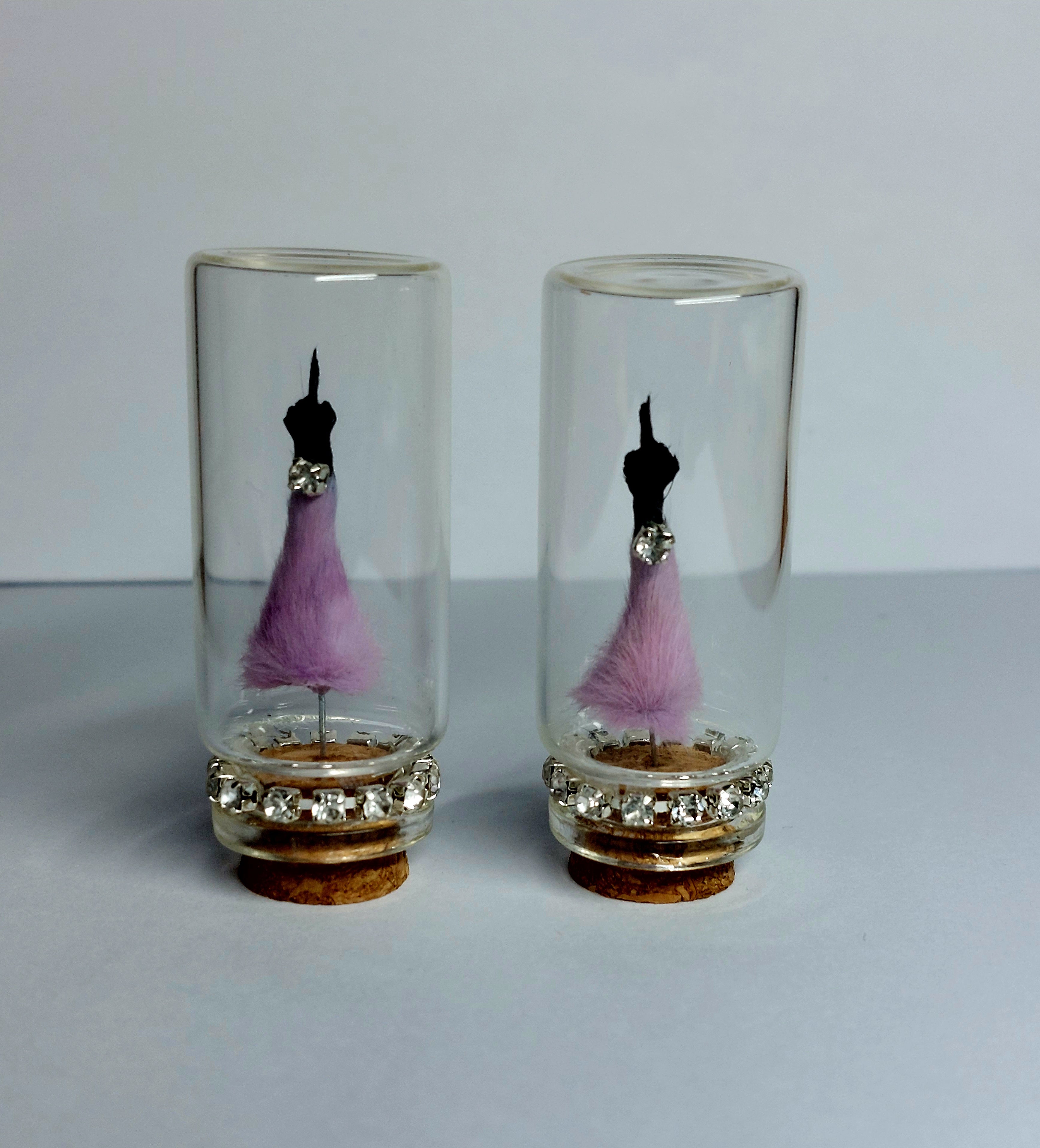 Purple/Black Middle Finger Mouse Oddity