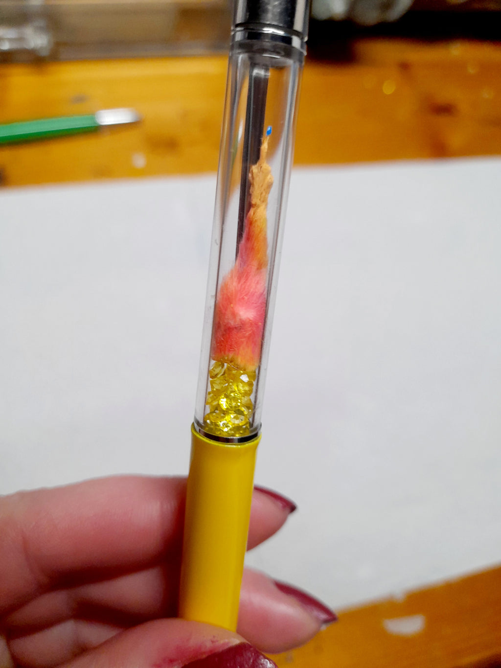 Fuxk You Pen Friend- Rainbow Arm + Yellow Barrel