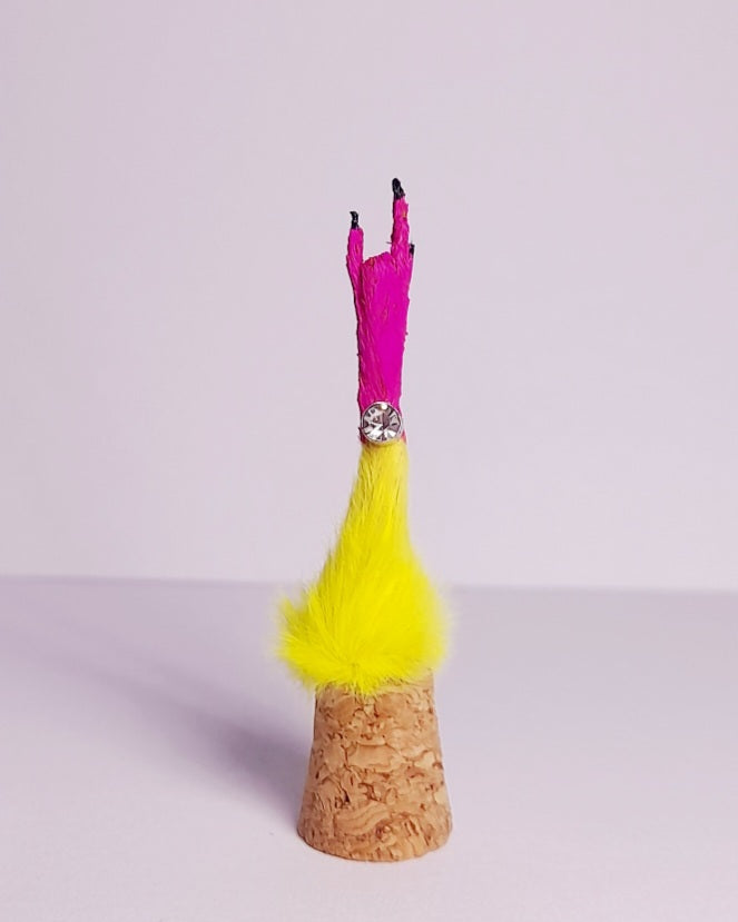 Rocker Mouse Arm In Yellow/Purple With Jewel