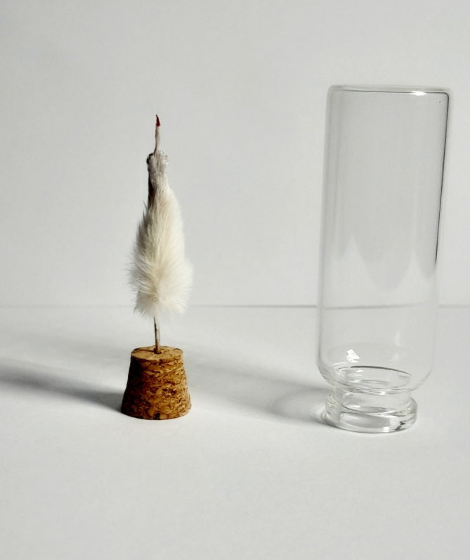 Red Nails Naughty White Taxidermy Mouse Arm