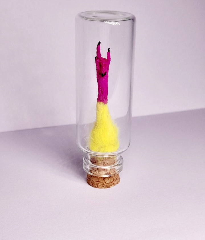 Rocker Mouse Arm In Yellow/Purple With Jewel