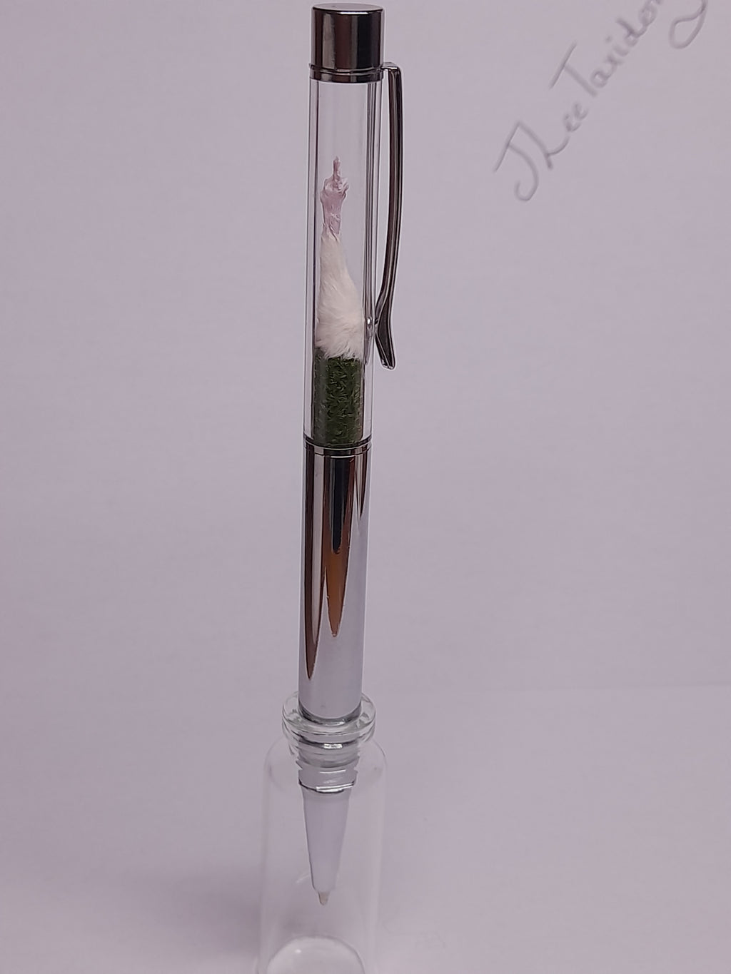 Fuxk You Pen Friend- White Arm & Silver Barrel
