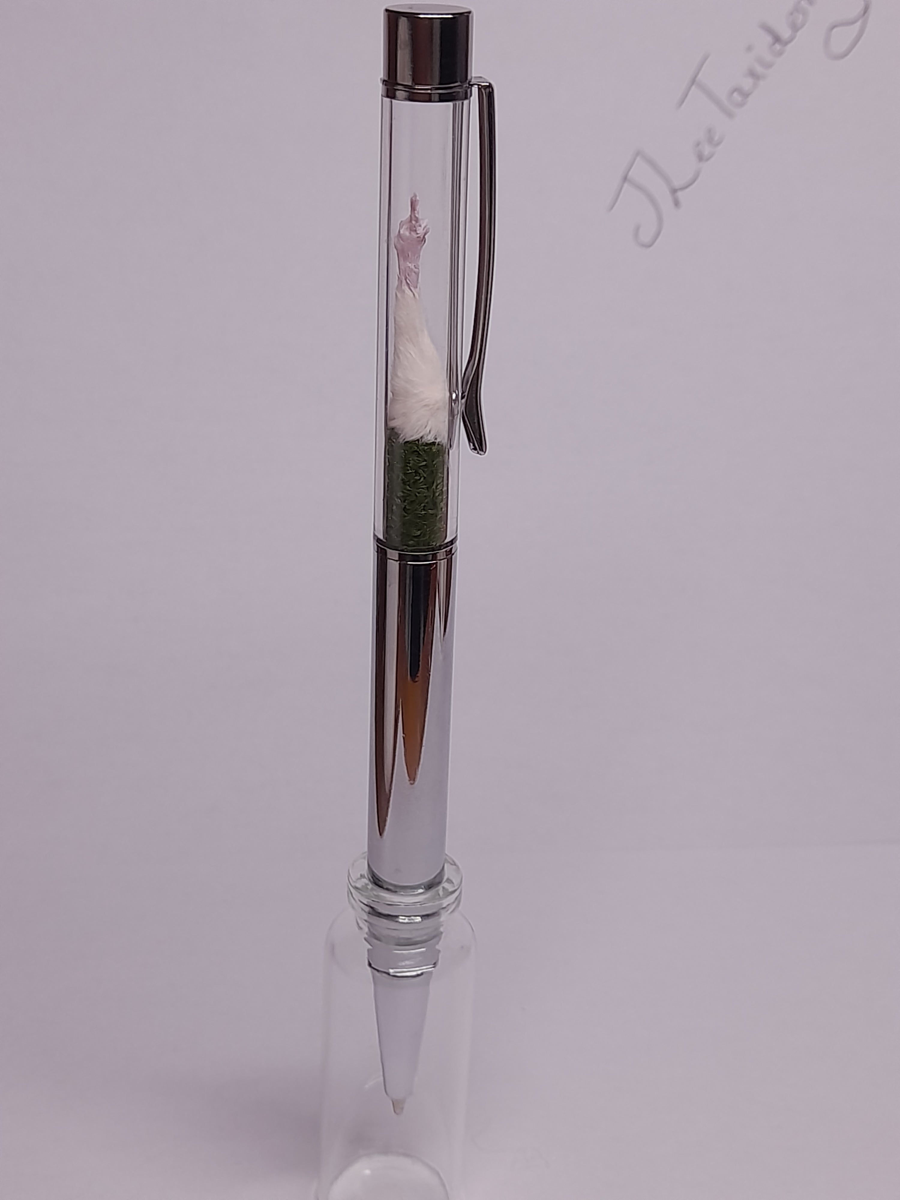 Fuxk You Pen Friend- White Arm & Silver Barrel