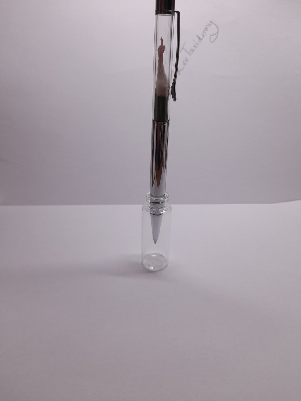 Fuxk You Pen Friend- White Arm & Silver Barrel