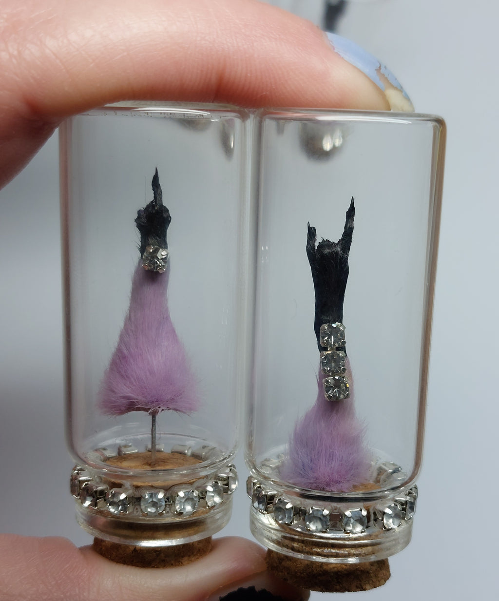 Purple/Black Jewelled Rock N Roll Mouse Arm