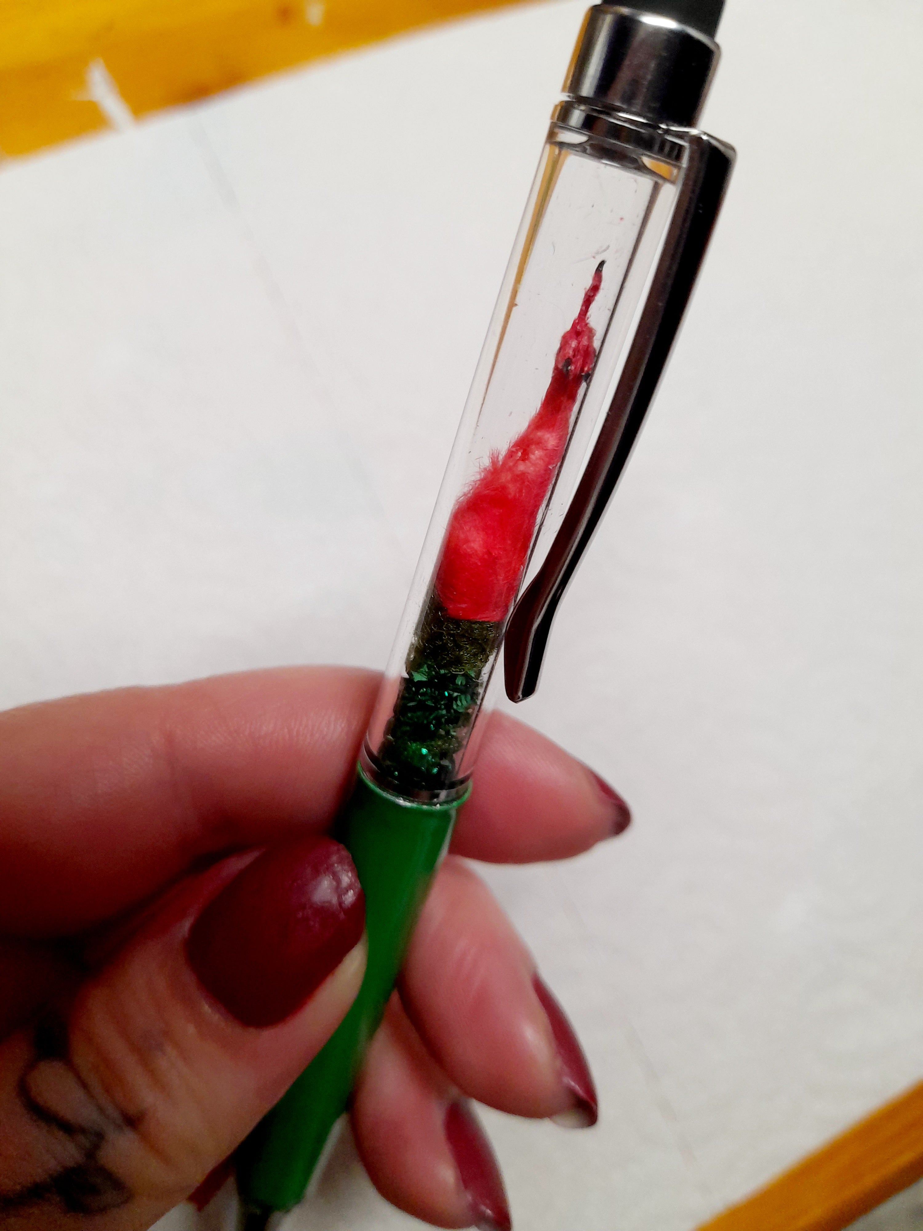 Fuxk You Pen Friend - Red Arm & Green Barrel