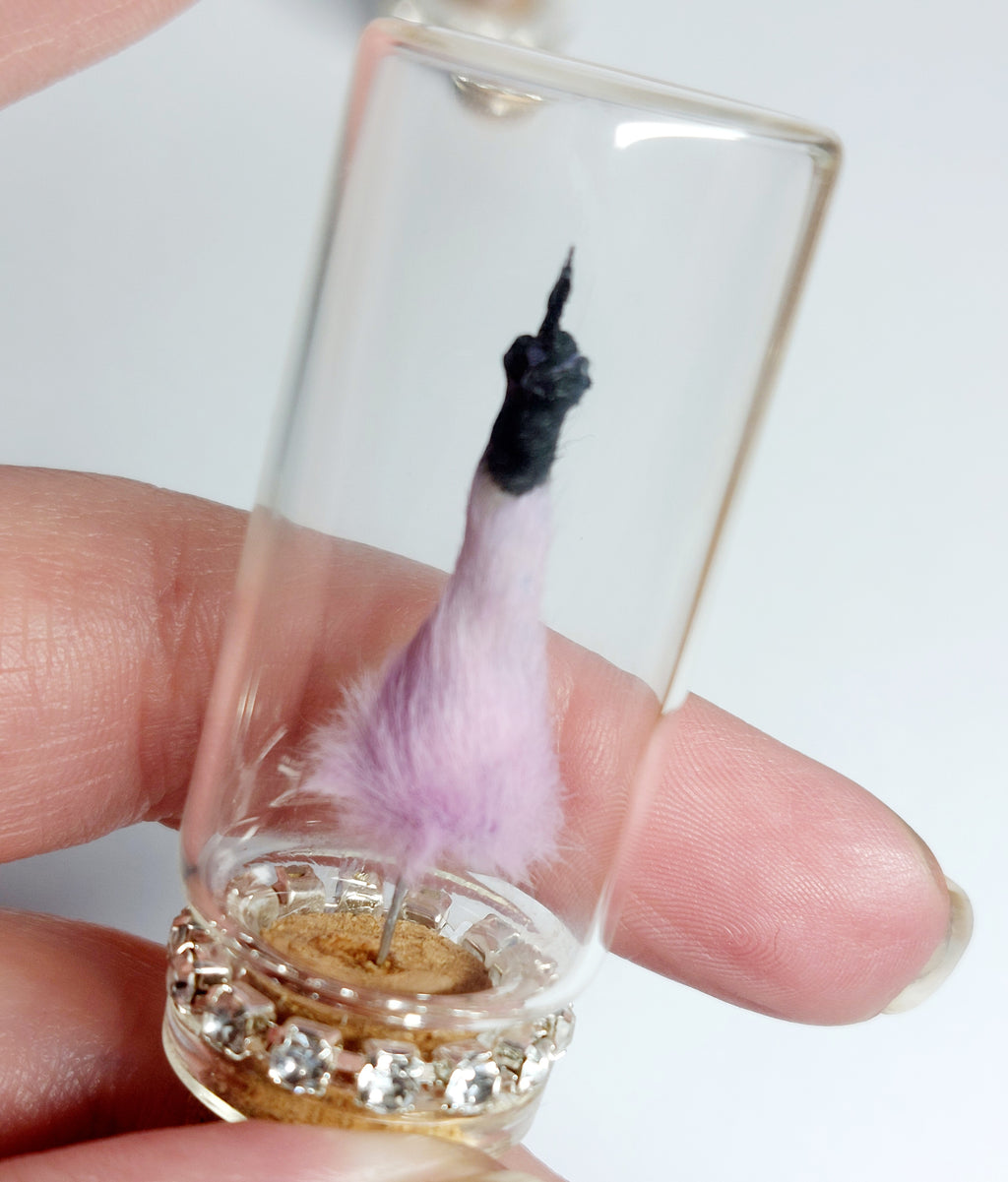 Purple/Black Middle Finger Mouse Oddity