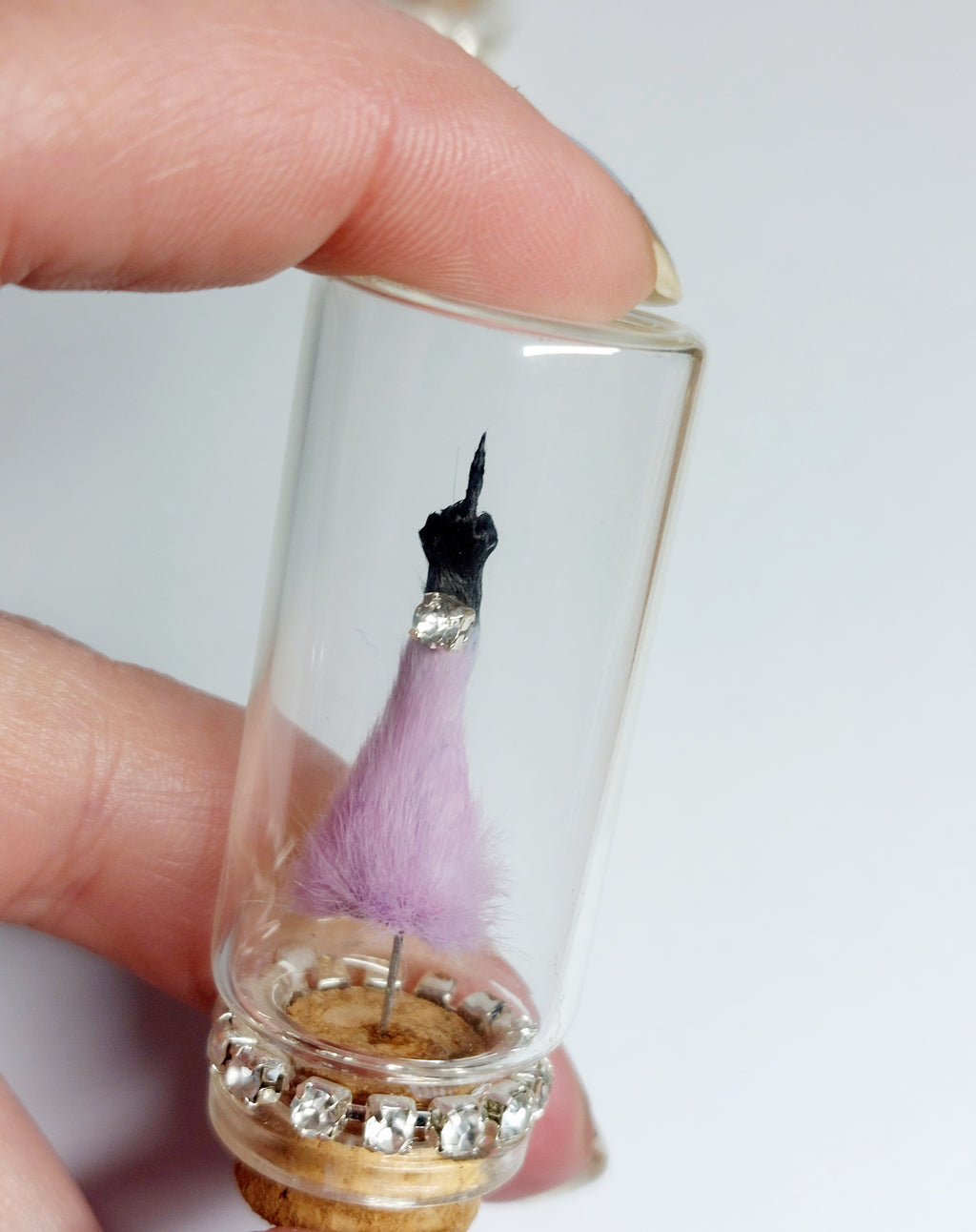Purple/Black Middle Finger Mouse Oddity