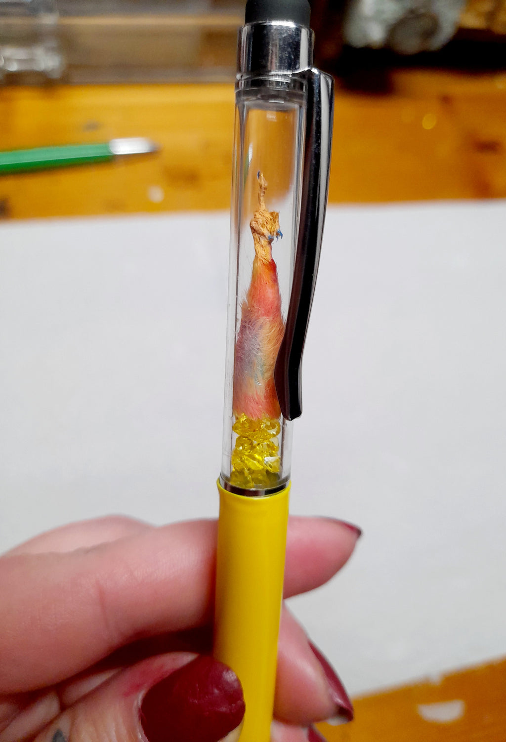 Fuxk You Pen Friend- Rainbow Arm + Yellow Barrel