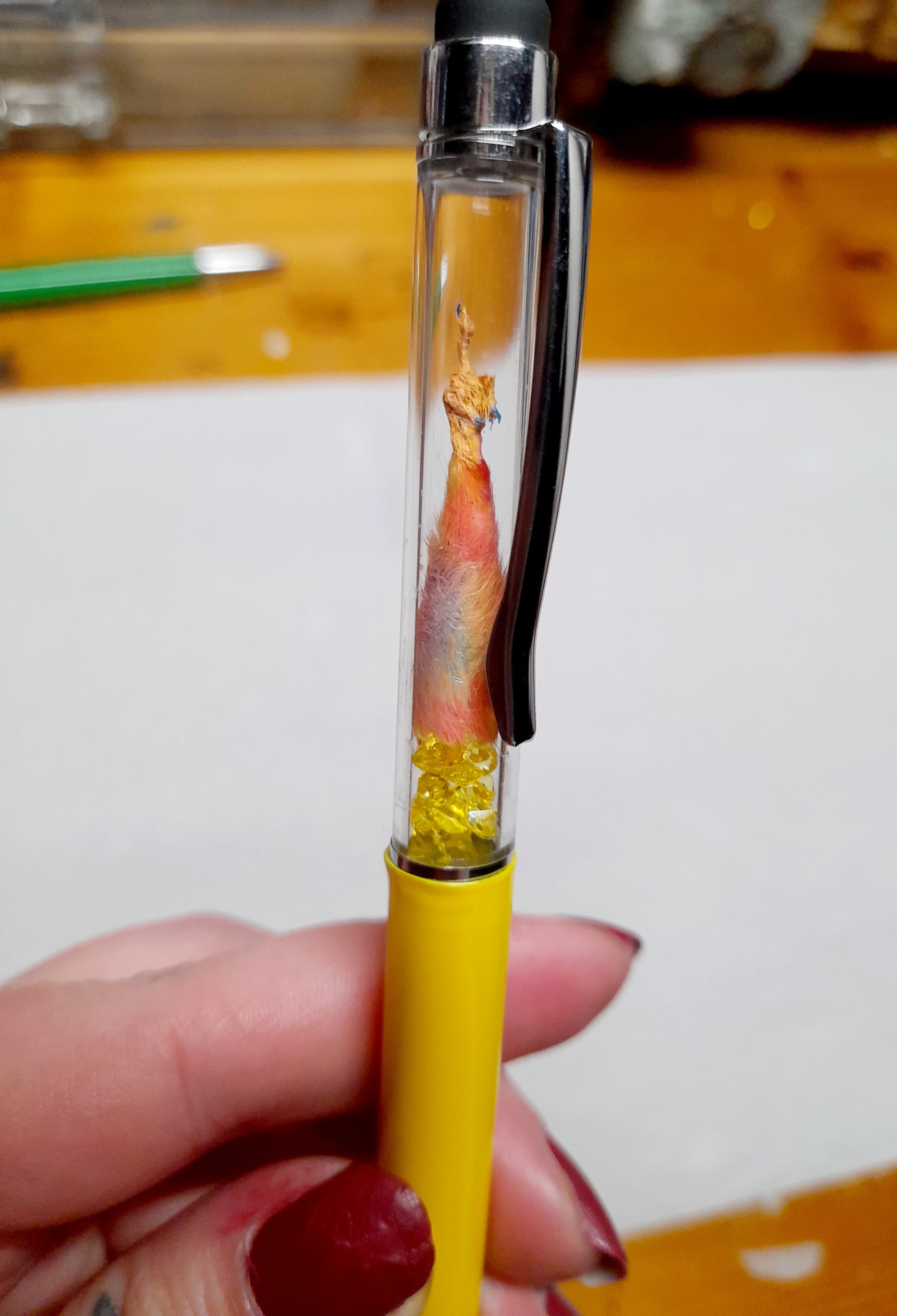 Fuxk You Pen Friend- Rainbow Arm + Yellow Barrel
