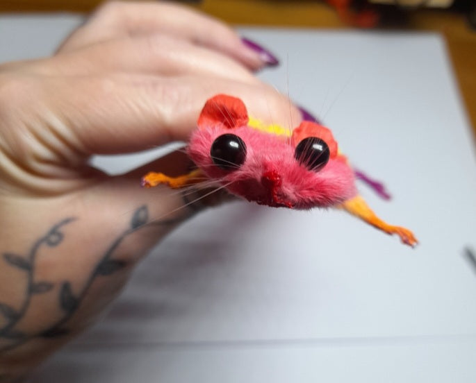 Mouse Taxidermy Slapband Novelty Bracelet