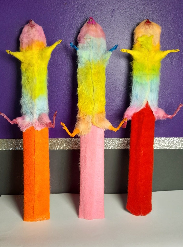 Mouse Taxidermy Slapband Novelty Bracelet