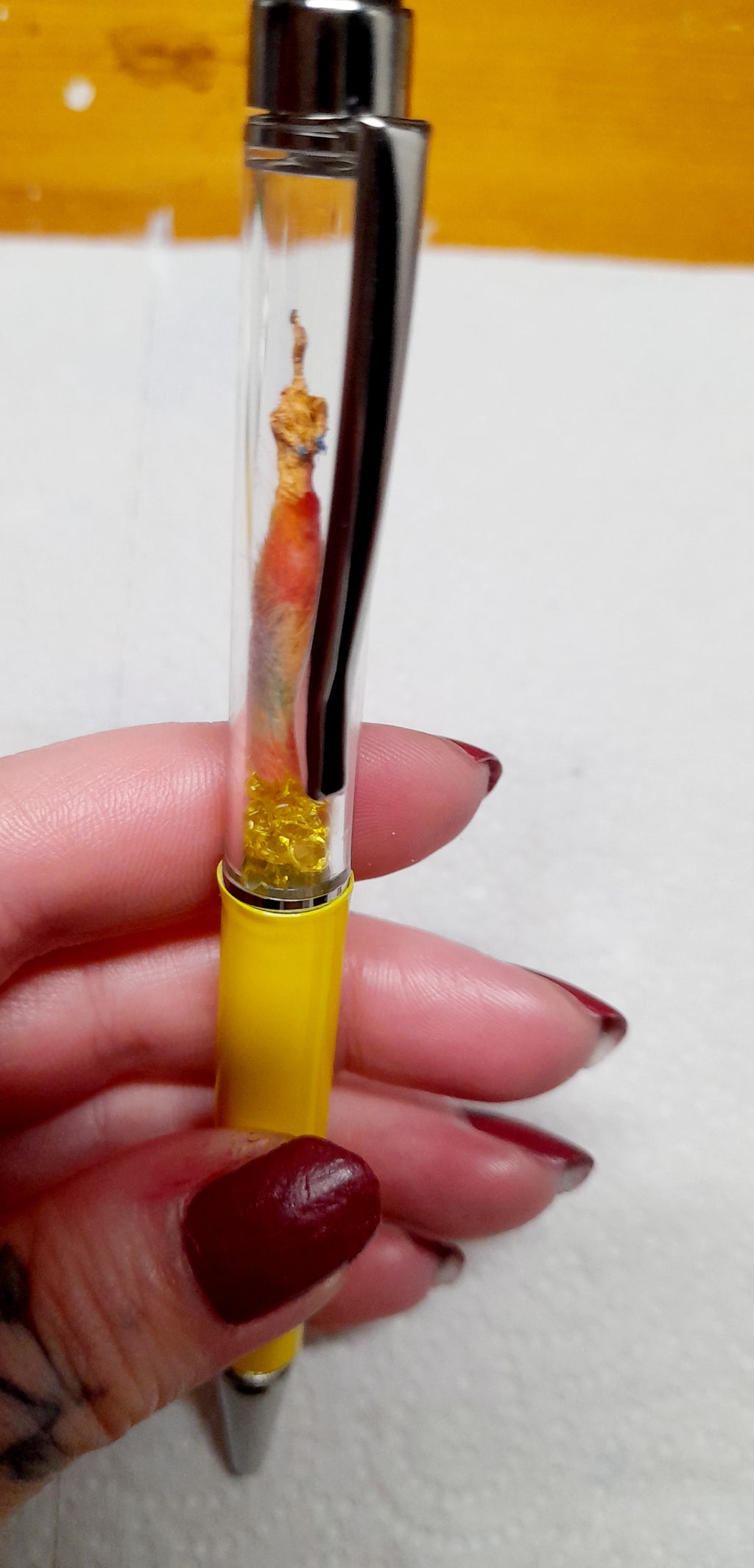 Fuxk You Pen Friend- Rainbow Arm + Yellow Barrel