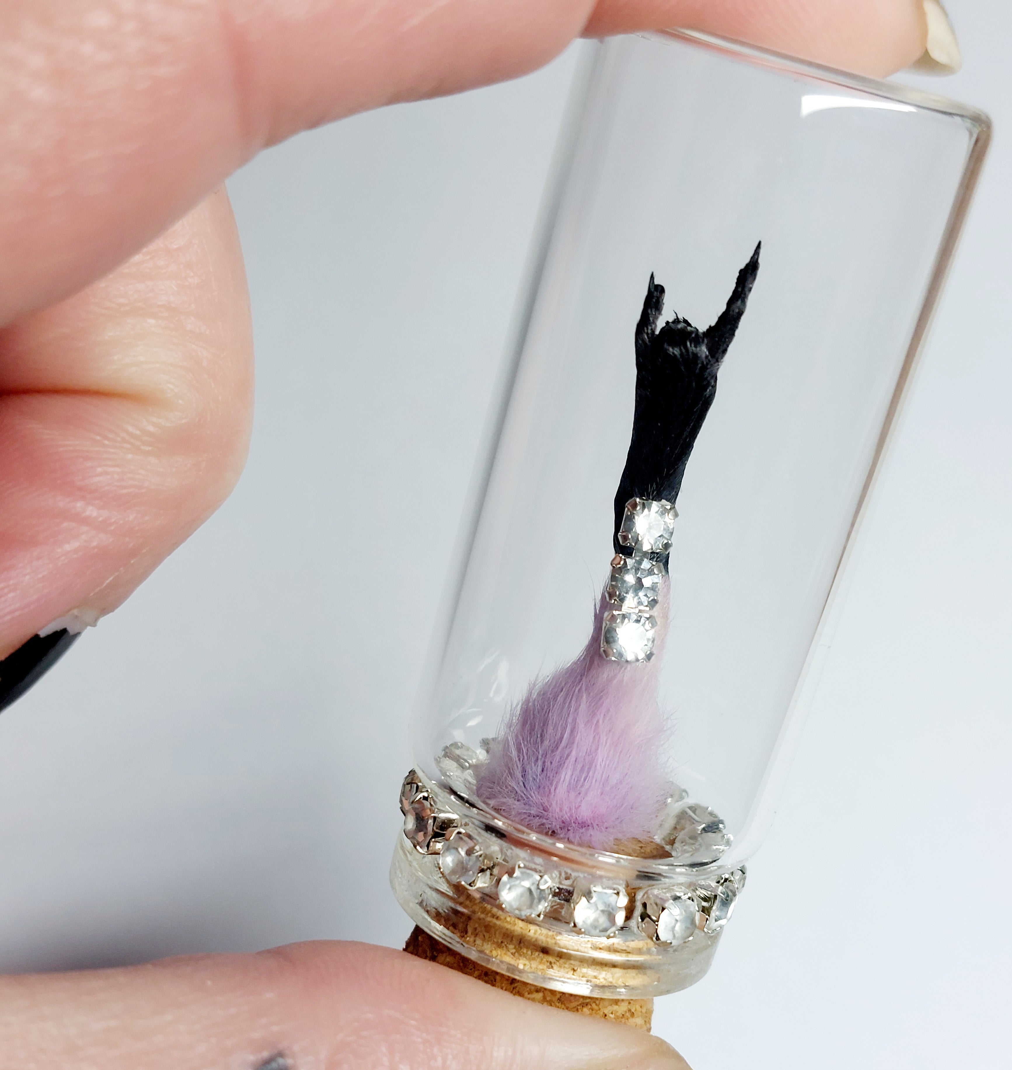 Purple/Black Jewelled Rock N Roll Mouse Arm