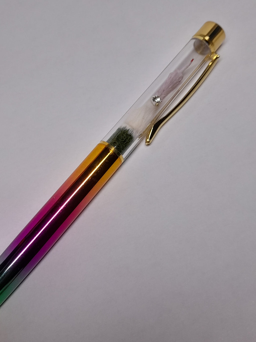 Fuxk You Pen Friend- White Arm & Rainbow Barrel